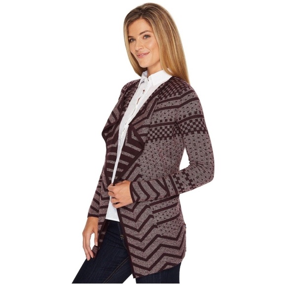 Smartwool Avion Ridge Pattern Wrap Cardigan Size S - Picture 2 of 9